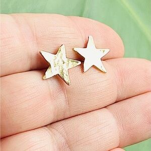 New ✨ Hand Hammered Gold Tiny Star Stud Earrings ✨ 18K gold plated ✨